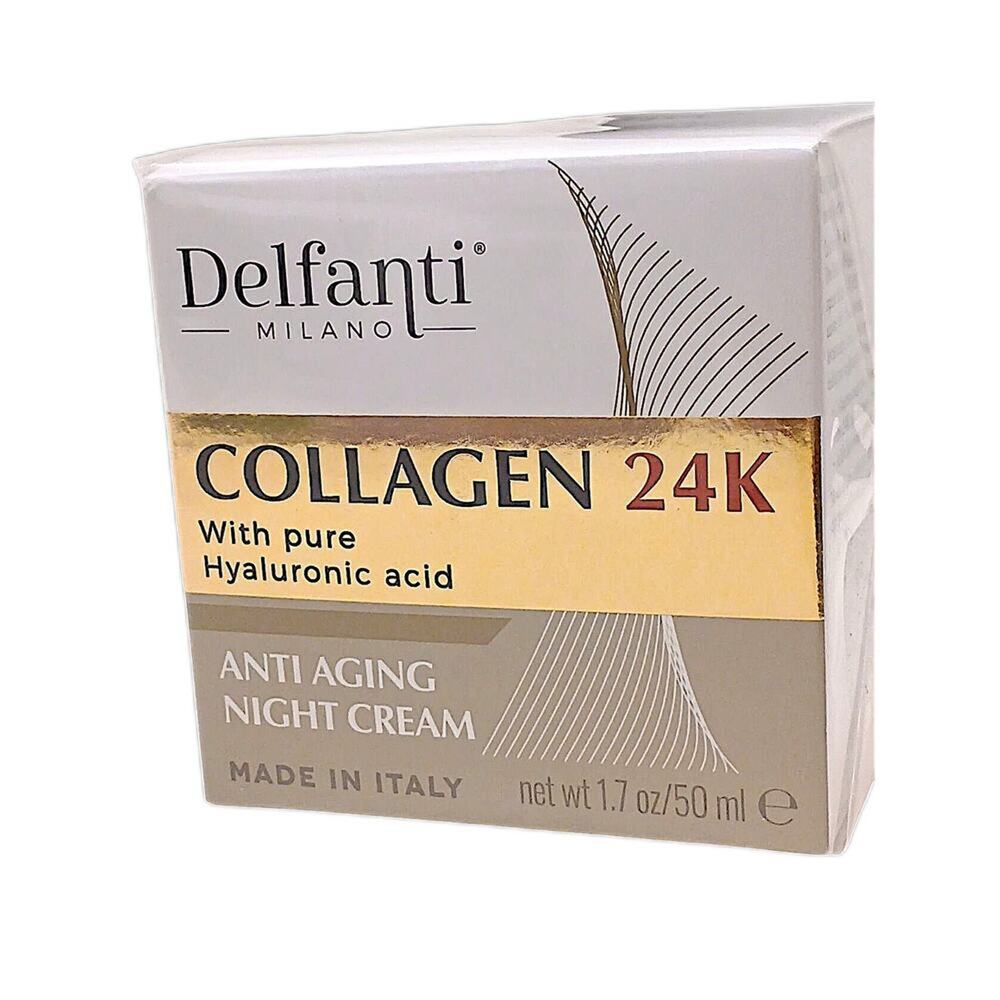 ITALY Luxe 24K Pure Gold Collagen Booster Hyaluronic Acid Anti Aging Night Cream